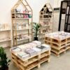 SEIK Sales stand - 1 side - wooden house
