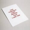 Postcard "This Christmas Card Proves"